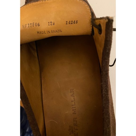 Peter Millar Crowders Suede Lace Up Shoes 12M Casual Non-Slip Comfort Slip-On - Picture 3 of 14